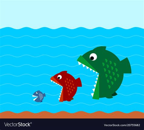 big fish eat small fish.